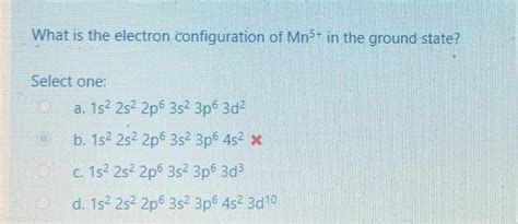 mn5+ electron configuration.